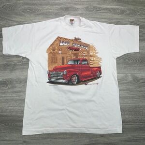 Vintage Chevy Pickup T-Shirt XL Hot Rod Route 66 Last Chance Gas Graphic US 1997